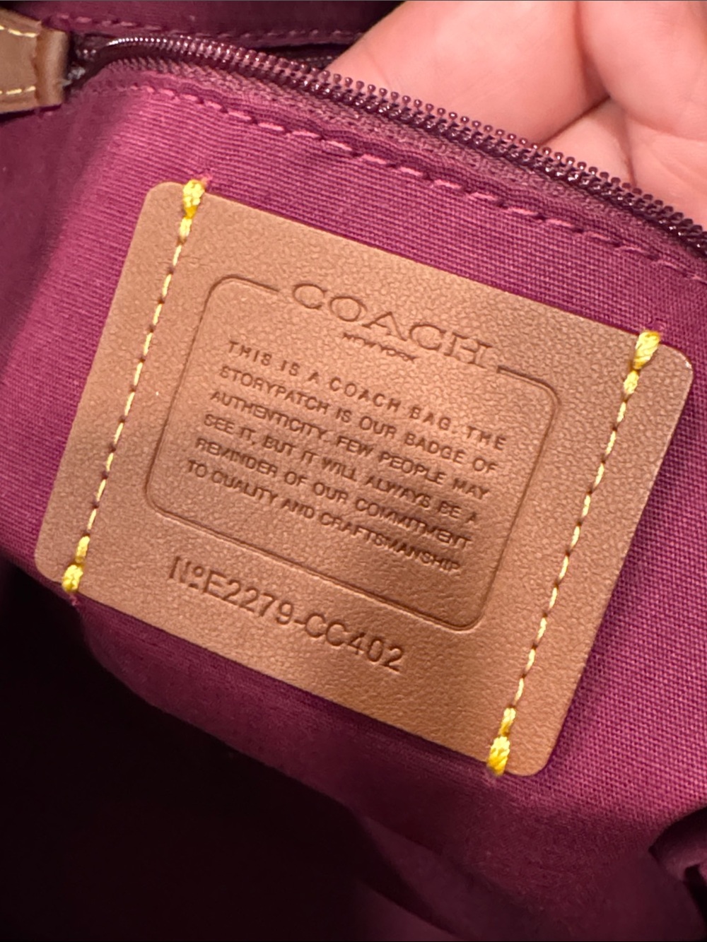 Coach Bag Taylor Brown Signature Coated Canvas Tote with Leather Trim - Picture 12 of 17